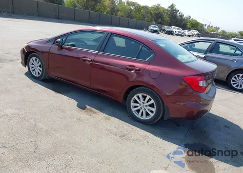 2012 Honda Civic Ex from USA, damaged, VIN 2HGFB2F89CH515366
